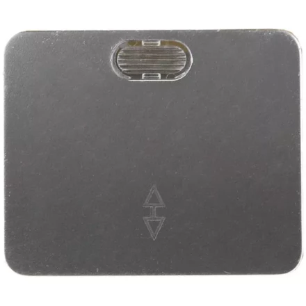 Выключатель СВЕТОЗАР &quot;ГАММА&quot; проходной, с подсветкой, одноклав., без вставки и рамки, цвет светло-серый металлик, 10A SV-54138-SM купить в Перми