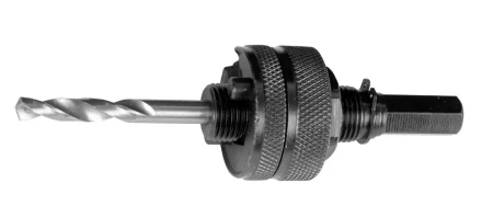 ЗУБР &quot;ЭКСПЕРТ&quot;. Державка  для биметаллических коронок, жесткие штифты, прижимная муфта, шестигранный хвостовик, d 32-152мм 29532_z01 купить в Перми