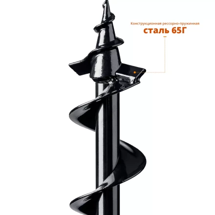 ЗУБР d 80 мм, грунт, шнек для мотобуров (7051-8) купить в Перми