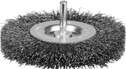 ЗУБР &quot;ЭКСПЕРТ&quot;. Щетка дисковая для дрели, двухрядная, витая стальная проволока 0,3мм, 75мм 35198-075-2_z01 купить в Перми