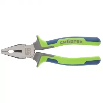 Плоскогубцы комбинированные 200 мм фосфатирование трехкомпонентные рукоятки СИБРТЕХ 17055 купить в Перми