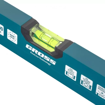 Уровень алюминиевый 1500 мм 2 глазка Handwerker Gross 33905 купить в Перми