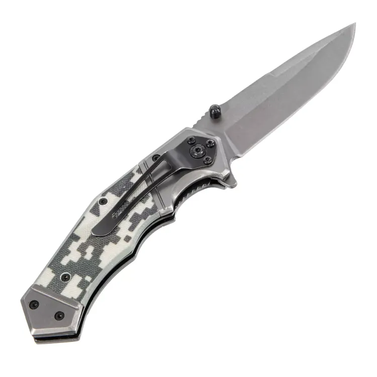 Нож складной Denzel 79209, многоцелевой, системы Liner-Lock, с накладкой G10 на эргономичной рукоятке купить в Перми