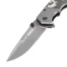 Нож складной Denzel 79209, многоцелевой, системы Liner-Lock, с накладкой G10 на эргономичной рукоятке купить в Перми