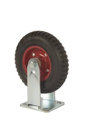 Колесо большегрузное неповоротное PF 200 200 мм резина с протектором (F) 1027234 купить в Перми