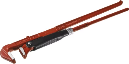 Ключ трубный ЗУБР &quot;МАСТЕР&quot; рычажный, прямые губки, цельнокованный, № 2, 1.5&quot; 27314-2 купить в Перми