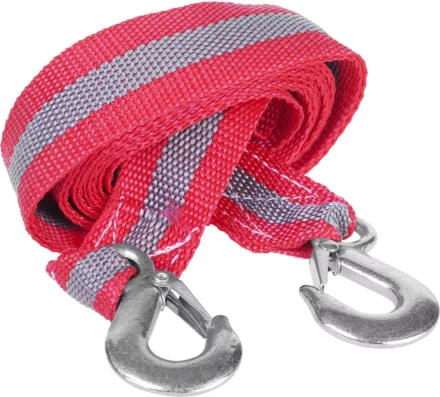 Трос буксировочный ЗУБР &quot;МАСТЕР&quot;, 2 крюка, сумка, 4м, 3,5т 61210-3.5 купить в Перми