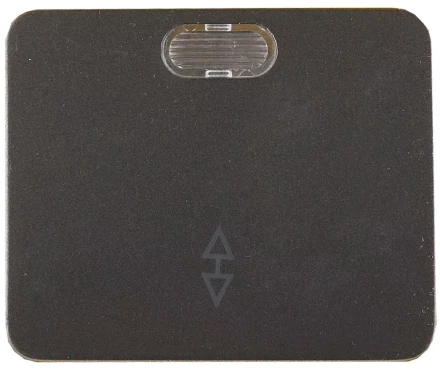 Выключатель СВЕТОЗАР &quot;ГАММА&quot; проходной, с подсветкой, одноклавишный, без вставки и рамки, цвет темно-серый металлик, 10A SV-54138-DM купить в Перми