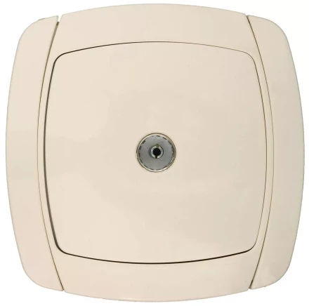 Розетка СВЕТОЗАР &quot;CITY LIGHT&quot; телевизионная одинарная в сборе, цвет бежевый SV-54215-B купить в Перми