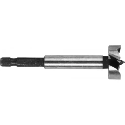 ЗУБР "ЭКСПЕРТ". Сверло Форстнера по дереву, шестигранный хвостовик 1/4", 22мм 29993-22