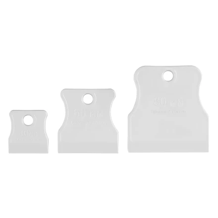 Набор шпателей 40-60-80 мм, белая резина, 3 шт. Россия Sparta 85801 купить в Перми