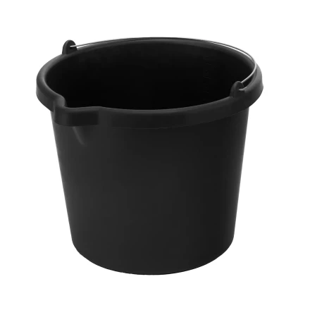 Ведро строительное пластмассовое Сибртех 81480, 20 л, высокопрочное с носиком купить в Перми