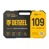 Набор инструментов Denzel 15814, 1/2", 1/4", CrV, S2, пластиковый кейс, 109 предметов купить в Перми