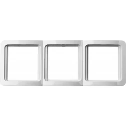 Панель СВЕТОЗАР &quot;ГАММА&quot; тройная вертикальная, цвет белый SV-54149-W