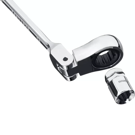 Наборы трещоточных комбинированных ключей шарнирных с адаптерами серия ПРОФЕССИОНАЛ купить в Перми