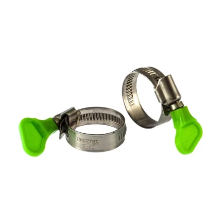 Хомуты металлические червячные 20-32 мм ширина 12 мм W4 с ключом 2 шт Сибртех 476513 купить в Перми