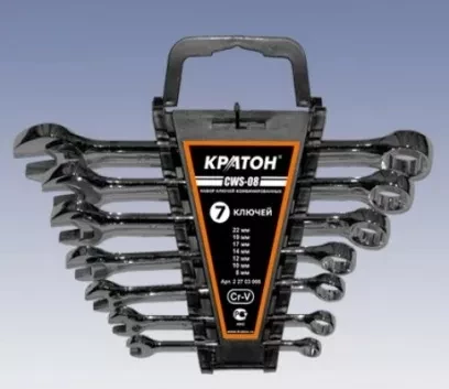 Набор ключей комбинированных Кратон CWS-08 7 пр. 2 27 03 008 купить в Перми