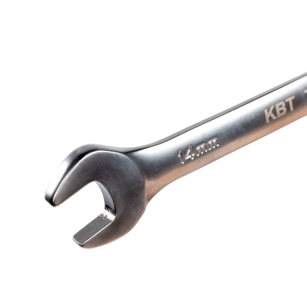 Набор гаечных комбинированных трещоточных ключей с шарниром КВТ НТКШ-8 (8–19 мм), 8 шт. (91951) купить в Перми