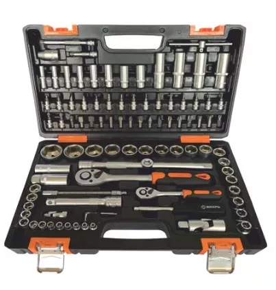 Набор инструментов Вихрь 1/2&quot; 1/4&quot;  CrV пластиковый кейс 94 предмета купить в Перми