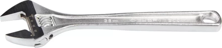 Ключ ЗУБР &quot;ЭКСПЕРТ&quot; разводной,Cr-V,хромир покрытие,эргоном рукоятка,увелич зев,угол наклона губок 15град,300мм/12&quot;,38мм 27260-30 купить в Перми