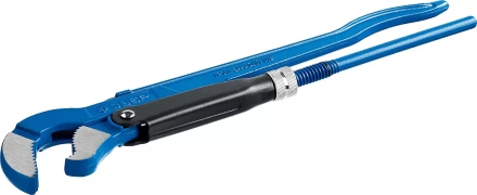 Ключ трубный рычажный ЗУБР &quot;ПРОФЕССИОНАЛ&quot;, тип &quot;S&quot;, изогнутые губки для труднодоступ мест, цельнокованный, Сr-V, № 2, 1,5&quot; 27336-2_z01 купить в Перми