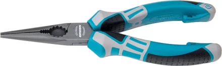 Длинногубцы прямые 205 мм  трехкомпонентные рукоятки GROSS 17171 купить в Перми