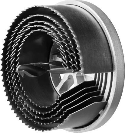 Пила сегментная наборная ЗУБР &quot;ЭКСПЕРТ&quot; по дереву, 5 полотен: 60-67-74-83-95х32 мм 29595-H5-32 купить в Перми