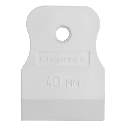 Шпатель, белая резина, 40 мм Россия Сибртех 85831 купить в Перми