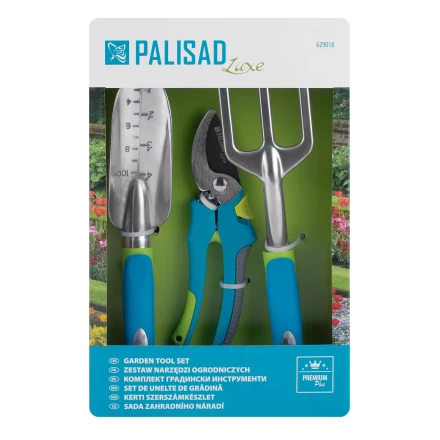 Набор садового инструмента с секатором Palisad 629018, алюминиевый цельнолитой, 3 предмета, LUXE купить в Перми