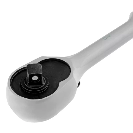 Ключ-трещотка 1/4&quot; Gross 14050, CrV, 120 зубьев, цельнометаллический, хром купить в Перми