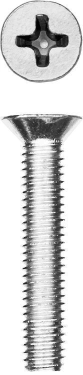Винт DIN 965, M4 x 25 мм, 15 шт, кл. пр. 4.8, оцинкованный, ЗУБР 303116-04-025 купить в Перми