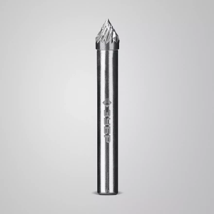 Зубр Твердосплавная борфреза J - зенкер с вершиной 60°, 6 х 5 мм (28808-6-5) купить в Перми