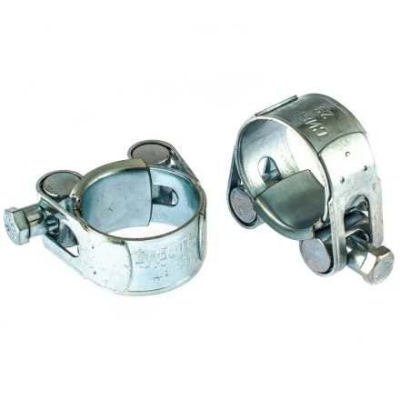 Хомуты металлические силовые 29-31 мм ширина 20 мм шарнирный W1 2 шт Сибртех 47511 купить в Перми
