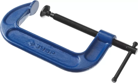 Струбцина  ЗУБР &quot;ПРОФЕССИОНАЛ&quot; тип &quot;G&quot;, корпус - ковкий чугун, 125мм 32245-125_z01 купить в Перми