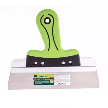 Шпатель фасадный нержавеющая сталь 250 мм, двухкомпонентная ручка  Сибртех 85582 купить в Перми