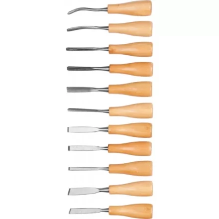 Набор DEXX: Стамески фигурные &quot;МИНИ&quot; с деревянной ручкой, 11шт 1834-H11_z01 купить в Перми