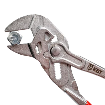 Клещи переставные — гаечный ключ КВТ 180 мм с кнопочной самофиксацией (82147) купить в Перми