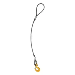 Строп канатный одноветвевой 1СК 2.5 т L=5.5 м с кч din 3.0 т опрессовка