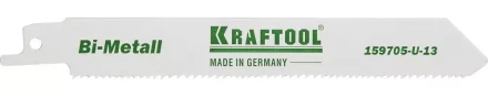 Полотно KRAFTOOL &quot;INDUSTRIE QUALITAT&quot;, S922VF, для эл/ножовки, Bi-Metall, по металлу, дереву, шаг 1,8-2,5мм, 130мм 159705-U-13 купить в Перми