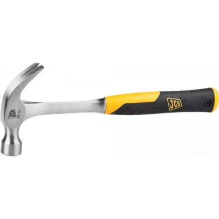 Молоток-гвоздодер JCB цельнокованый, двухкомпонентная виброгасящая рукоятка, 550г JHM004 купить в Перми