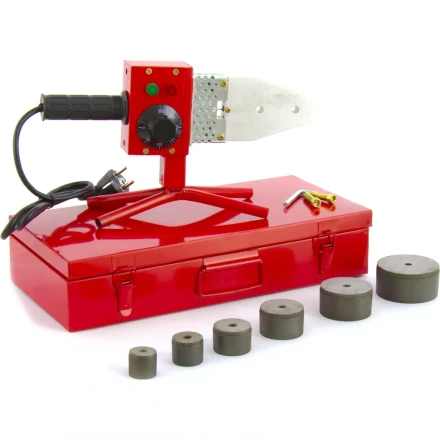 Аппарат для сварки ПП труб КW 800 800 Вт 300 °C 20-25-32-40-50-63 мм кейс KRONWERK 94214 купить в Перми