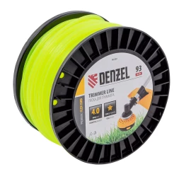 Леска для триммера звезда, 4,0мм х 93м, на DIN катушке FLEX CORD// Denzel 96289