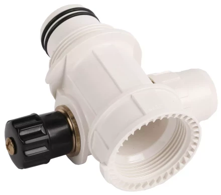 Коллектор ЗУБР &quot;ШиреФит&quot; сборный с вентилем&quot;внутренняя резьба - штуцер с гайкой - штуцер с гайкой&quot;, 32мм-16мм-32мм 51517-32-16-32 купить в Перми