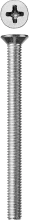 Винт ЗУБР &quot;МАСТЕР&quot; DIN 965, класс прочности 4.8, оцинкованный, M6x75мм, 5кг 303110-06-075 купить в Перми