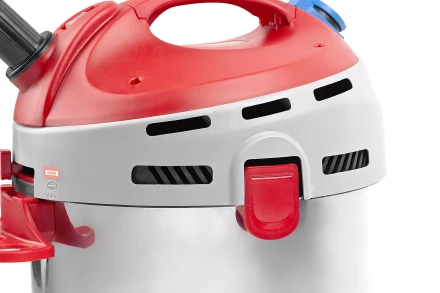 Пылесос ЗУБР сухая и влажная уборка, нержавеющая сталь, усиленное основание, розетка до 2000Вт, 30л, 1400Вт ЗППУ-1400-30 купить в Перми