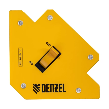 Фиксатор магнитный отключаемый для сварочных работ усилие 30 LB, 45х90х135 град. Denzel 97563 купить в Перми