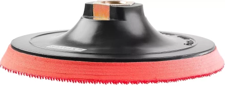 Тарелка опорная STAYER &quot;MASTER&quot; пластиковая для УШМ на липучке, полиуретановая вставка, d=125 мм, М14 35744-125 купить в Перми