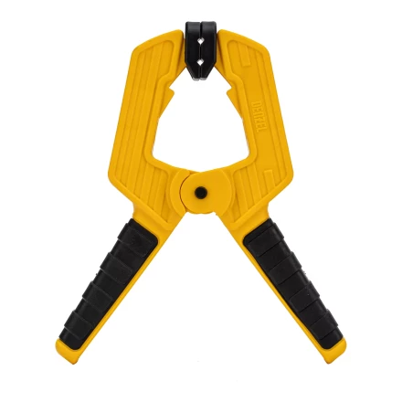 Струбцина клещеобразная Denzel, усиленная 80 х 60 мм, двухкомпонентные рукоятки, 20797 купить в Перми