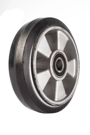 Колесо резиновое 180х50 мм с подшипником для тележек гидравлических BF/BF-III/DF-III/RHP/AC/DF/CW2 1000915 купить в Перми