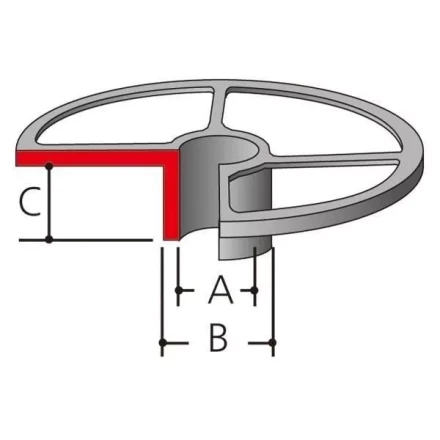 Направляющая втулка Makita 164471-6 (копировальное кольцо для фрезеров Makita 3612C/3620/RP0900/1800/1801/2300/2301) купить в Перми